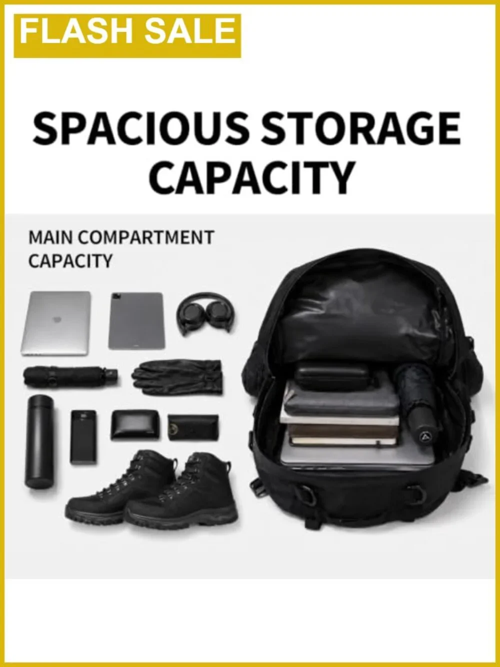 Military Tactical Backpack 60L Molle Detachable Daypack Hiking Camping